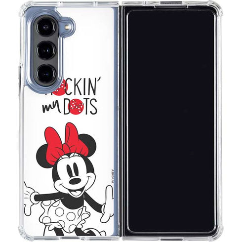 Disney Minnie Mouse Rockin My Dots Galaxy Z Fold5 5G Clear Case