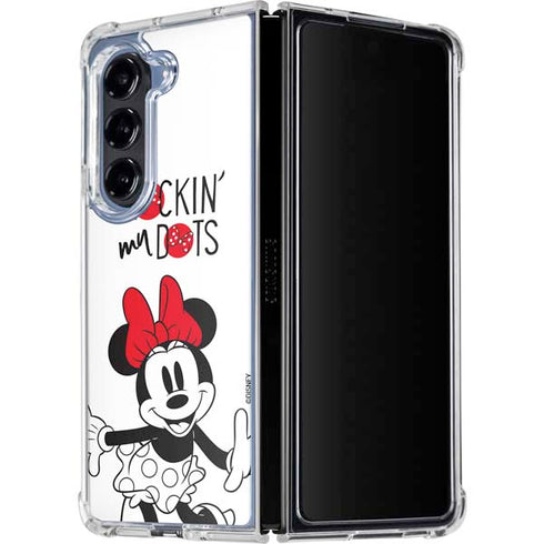 Disney Minnie Mouse Rockin My Dots Galaxy Z Fold5 5G Clear Case