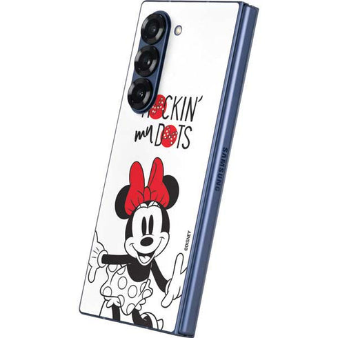 Disney Minnie Mouse Rockin My Dots Galaxy Z Fold6 Skin