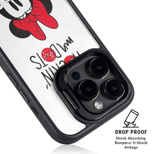 Disney Minnie Mouse Rockin My Dots iPhone 14 Pro Kickstand Case