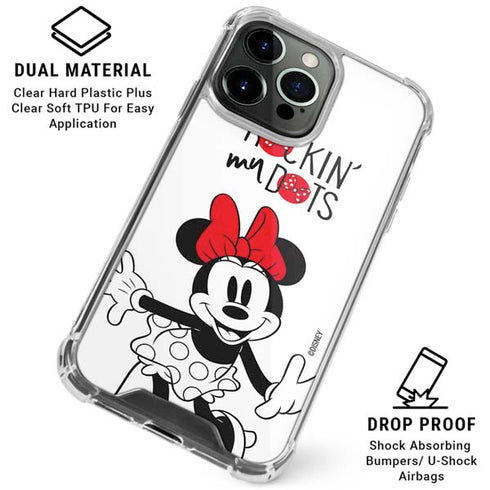 Disney Minnie Mouse Rockin My Dots iPhone 16 Pro Max Clear Case