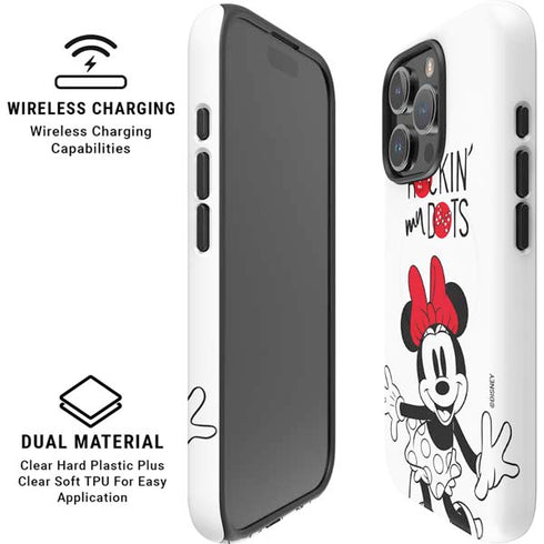 Disney Minnie Mouse Rockin My Dots iPhone 16 Pro Max Magsafe Impact Case