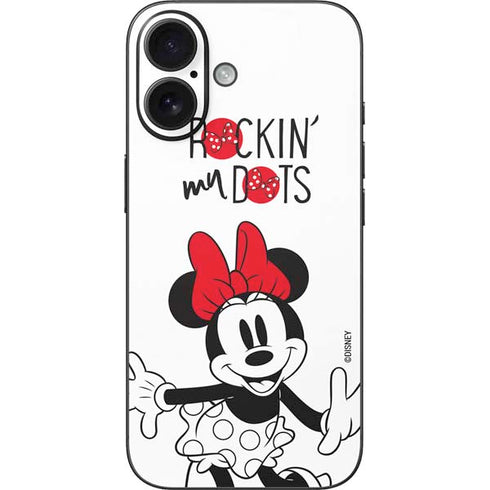 Disney Minnie Mouse Rockin My Dots iPhone 16 Skin