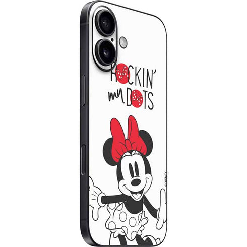 Disney Minnie Mouse Rockin My Dots iPhone 16 Skin