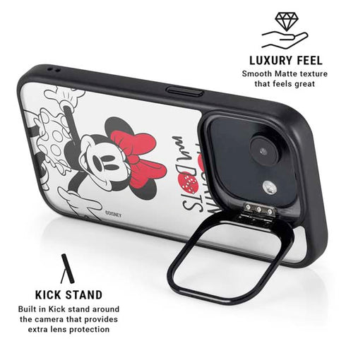 Disney Minnie Mouse Rockin My Dots iPhone 16e Kickstand Case