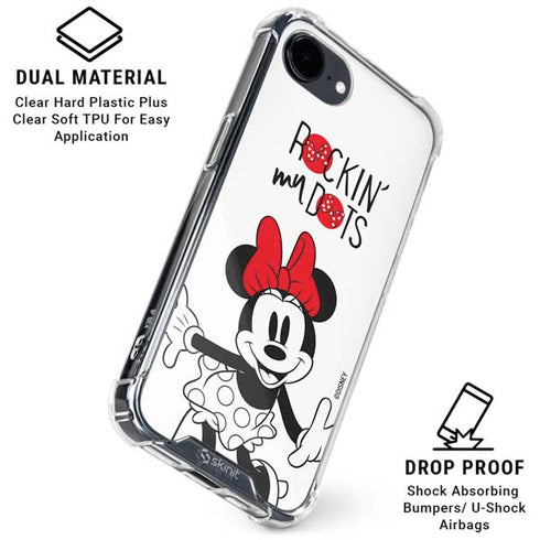 Disney Minnie Mouse Rockin My Dots iPhone 16e Clear Case