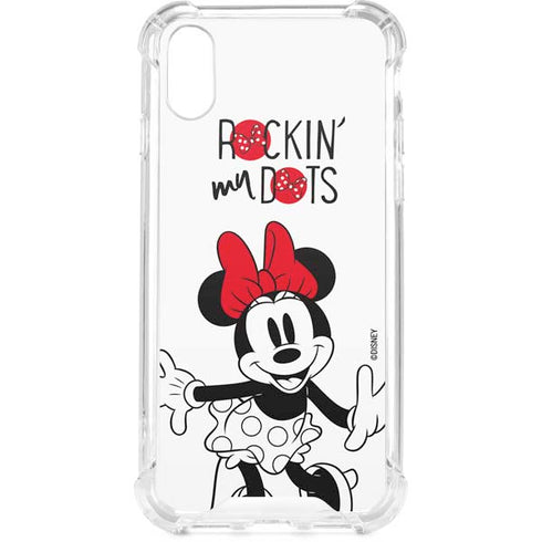 Disney Minnie Mouse Rockin My Dots iPhone XS Clear Case