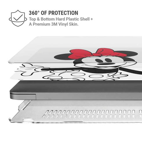 Disney Minnie Mouse Rockin My Dots MacBook Pro 14in (2021-24) Case plus Skin