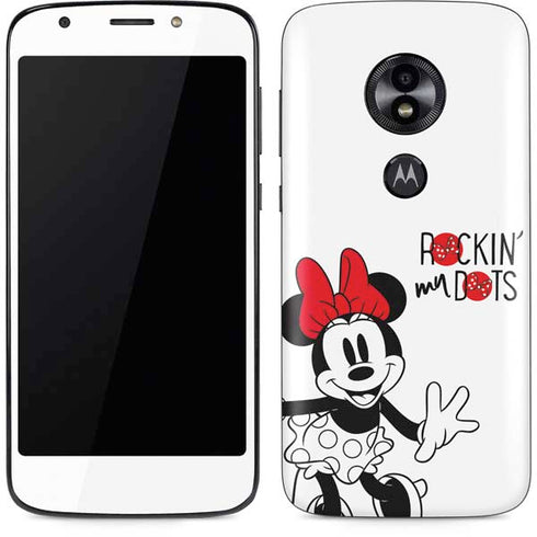 Disney Minnie Mouse Rockin My Dots Moto E5 Play Skin
