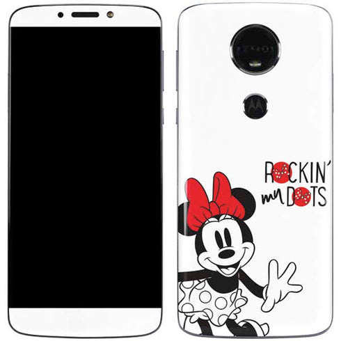 Disney Minnie Mouse Rockin My Dots Moto E5 Plus Skin
