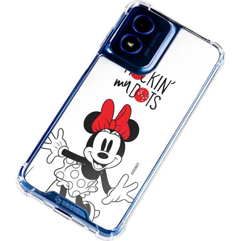 Disney Minnie Mouse Rockin My Dots Moto G Play 4G (2024) Clear Case