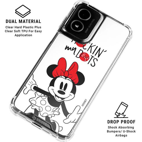Disney Minnie Mouse Rockin My Dots Moto G Power 5G (2024) Clear Case