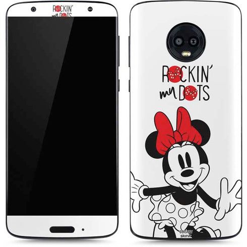 Disney Minnie Mouse Rockin My Dots Moto G6 Skin