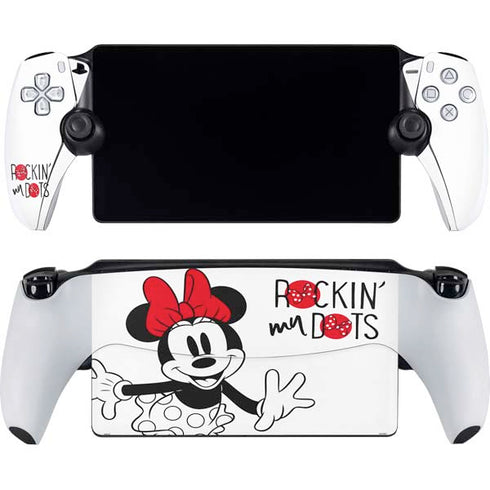 Disney Minnie Mouse Rockin My Dots PlayStation Portal Remote Player Skin