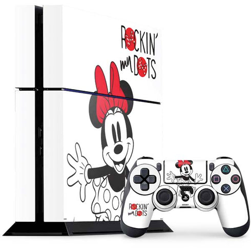 Disney Minnie Mouse Rockin My Dots PlayStation PS4 Skins