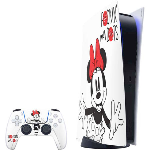 Disney Minnie Mouse Rockin My Dots PlayStation PS5 Skins
