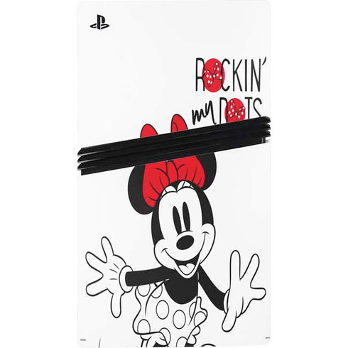 Disney Minnie Mouse Rockin My Dots PS5 Pro Console Skin
