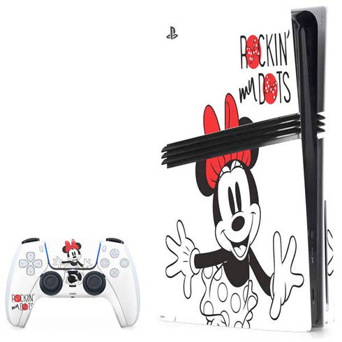 Disney Minnie Mouse Rockin My Dots PlayStation PS5 Skins