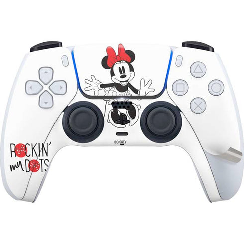 Disney Minnie Mouse Rockin My Dots PS5 Pro Disk Bundle Skin