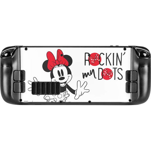 Disney Minnie Mouse Rockin My Dots Steam Deck Handheld Gaming Computer Skin