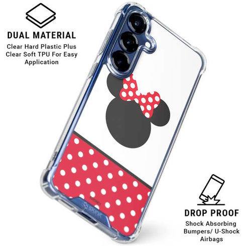 Disney Minnie Mouse Symbol Galaxy S25 Clear Case