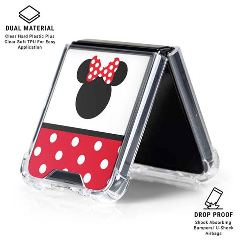 Disney Minnie Mouse Symbol Galaxy Z Flip6 Clear Case