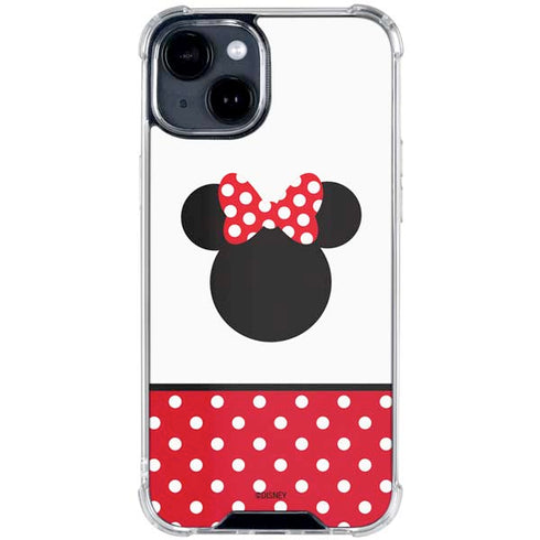 Disney Minnie Mouse Symbol iPhone 15 Clear Case
