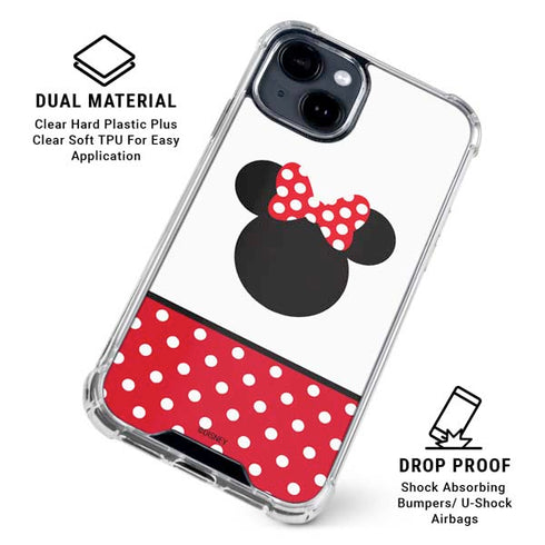 Disney Minnie Mouse Symbol iPhone 15 Clear Case