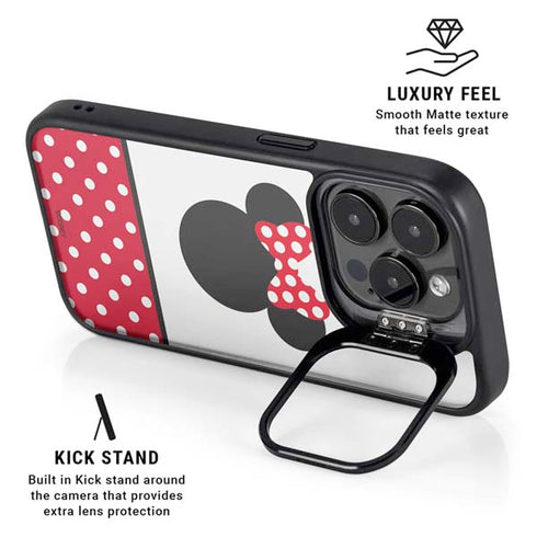 Disney Minnie Mouse Symbol iPhone 15 Pro Kickstand Case