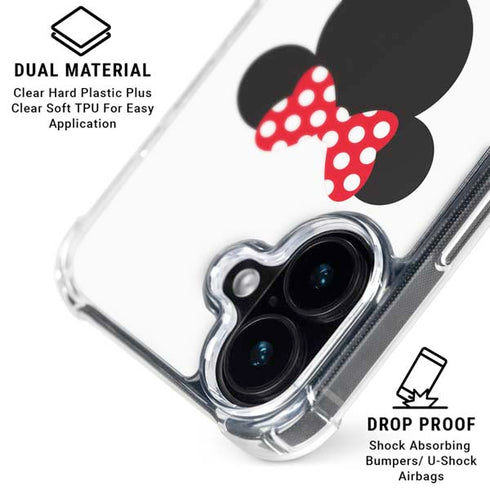 Disney Minnie Mouse Symbol iPhone 17 Clear Case