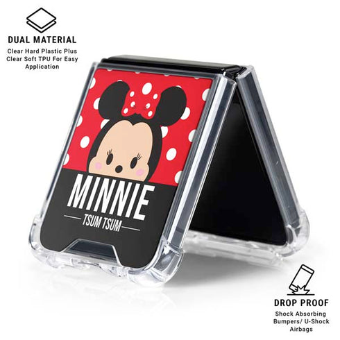 Disney Tsum Tsum Minnie Mouse Galaxy Z Flip6 Clear Case