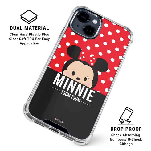 Disney Tsum Tsum Minnie Mouse iPhone 15 Clear Case