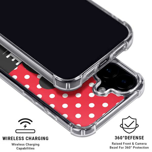 Disney Tsum Tsum Minnie Mouse iPhone 16 Plus Clear Case