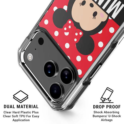 Disney Tsum Tsum Minnie Mouse iPhone 17 Pro Clear Case