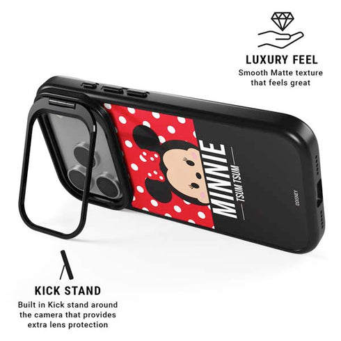 Disney Tsum Tsum Minnie Mouse iPhone 17 Pro Max Kickstand Case