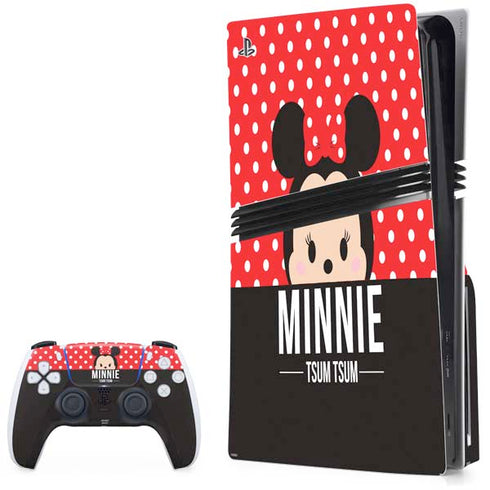 Disney Tsum Tsum Minnie Mouse PS5 Pro Disk Bundle Skin