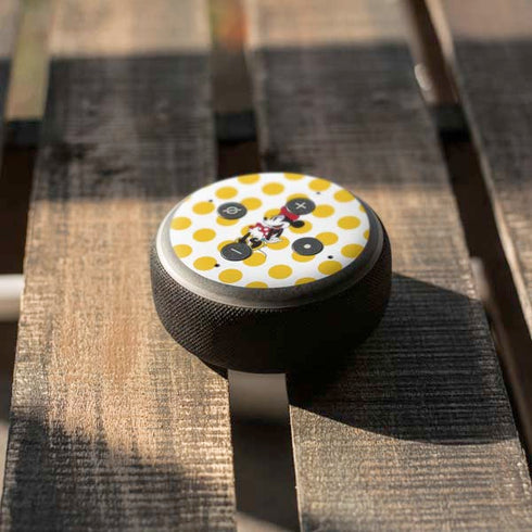 Disney Minnie Mouse Profile Yellow Dots Amazon Echo Dot Skin