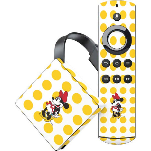 Disney Minnie Mouse Profile Yellow Dots Amazon Fire TV Skin