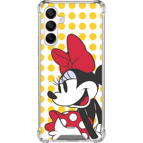 Disney Minnie Mouse Profile Yellow Dots Galaxy A16 5G Clear Case