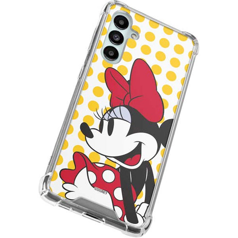 Disney Minnie Mouse Profile Yellow Dots Galaxy A16 5G Clear Case