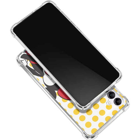 Disney Minnie Mouse Profile Yellow Dots Galaxy A16 5G Clear Case