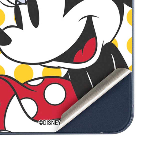 Disney Minnie Mouse Profile Yellow Dots Galaxy A35 5G Skin