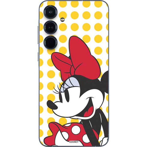 Disney Minnie Mouse Profile Yellow Dots Galaxy A36 5G Skin