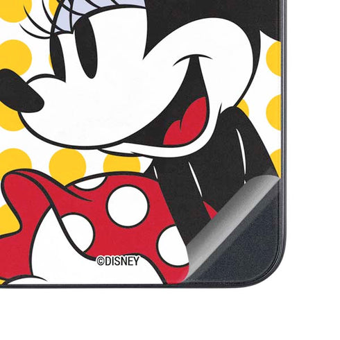 Disney Minnie Mouse Profile Yellow Dots Galaxy A54 5G Skin
