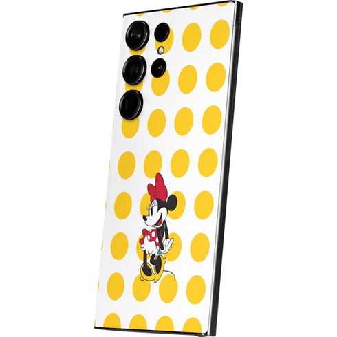 Disney Minnie Mouse Profile Yellow Dots Galaxy S24 Ultra Skin