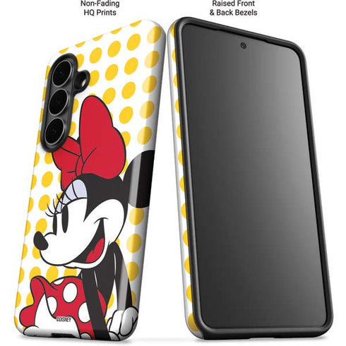 Disney Minnie Mouse Profile Yellow Dots Galaxy S26 Plus Impact Case