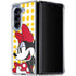 Disney Minnie Mouse Profile Yellow Dots Galaxy Z Fold5 5G Clear Case