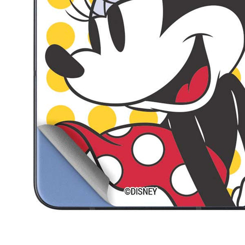 Disney Minnie Mouse Profile Yellow Dots Galaxy Z Fold5 5G Skin
