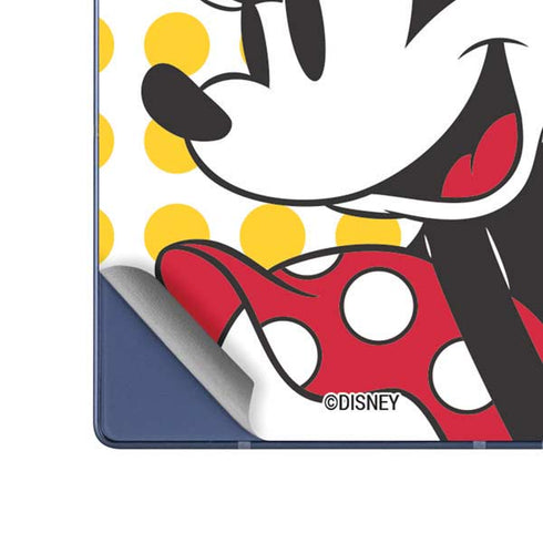 Disney Minnie Mouse Profile Yellow Dots Galaxy Z Fold6 Skin