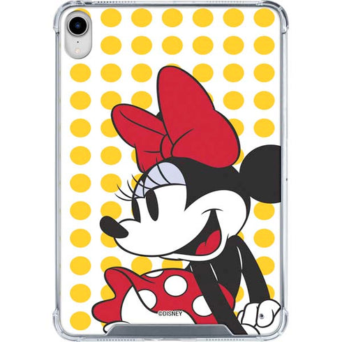 Disney Minnie Mouse Profile Yellow Dots iPad 11th Gen (2025) Clear Case
